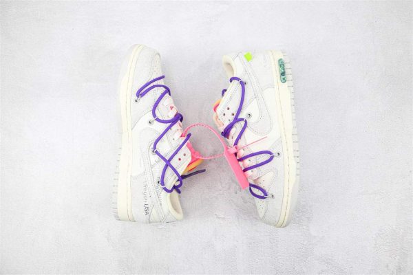 OFF WHITE X NIKE DUNK LOW SNEAKERS – NK66 - Image 8