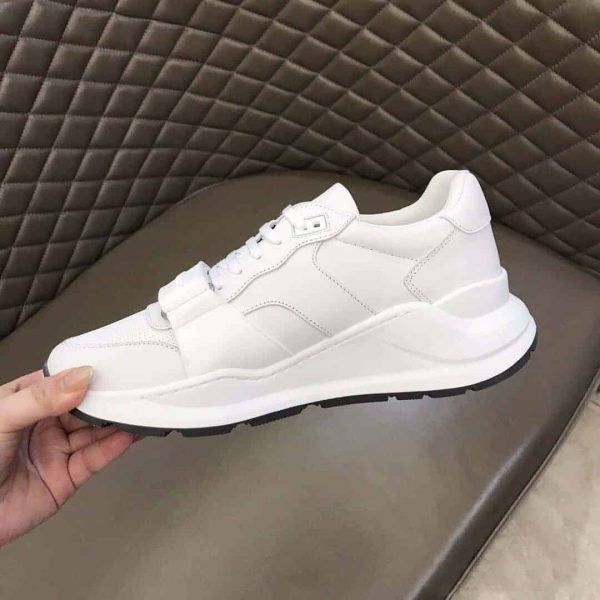 BURBERRY KINGDOM PRINT SNEAKERS IN WHITE – BBR56 - Image 3