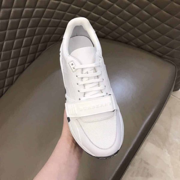 BURBERRY KINGDOM PRINT SNEAKERS IN WHITE – BBR56 - Image 4