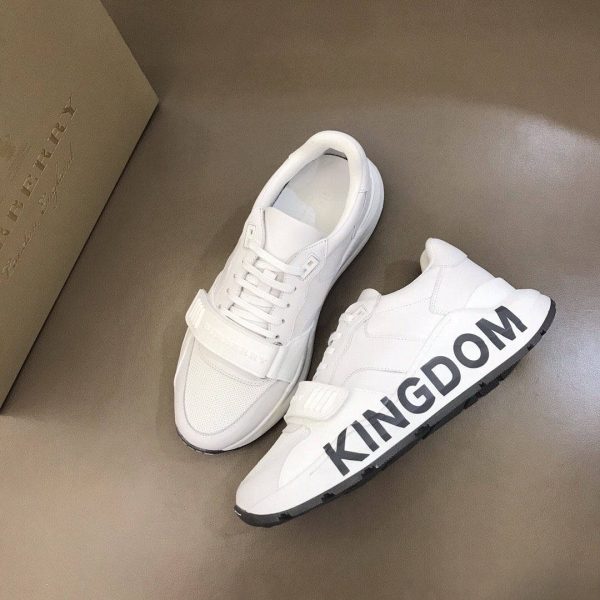 BURBERRY KINGDOM PRINT SNEAKERS IN WHITE – BBR56 - Image 8
