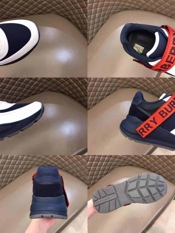 BURBERRY LOGO STRAP SNEAKERS – BBR54 - Image 10