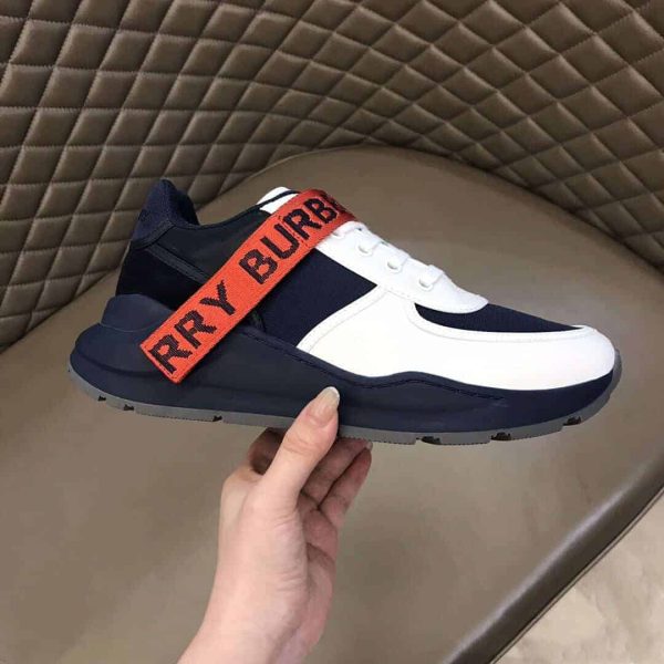 BURBERRY LOGO STRAP SNEAKERS – BBR54 - Image 2