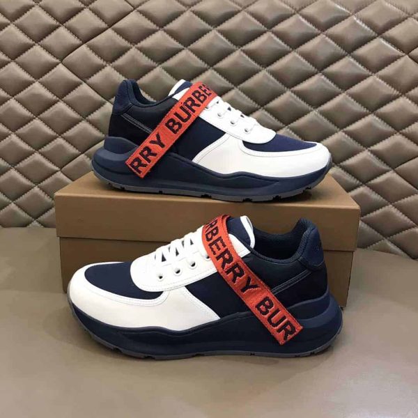 BURBERRY LOGO STRAP SNEAKERS – BBR54 - Image 7