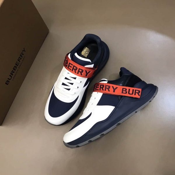 BURBERRY LOGO STRAP SNEAKERS – BBR54 - Image 8