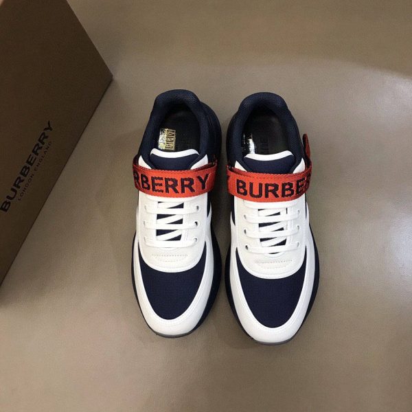 BURBERRY LOGO STRAP SNEAKERS – BBR54 - Image 9