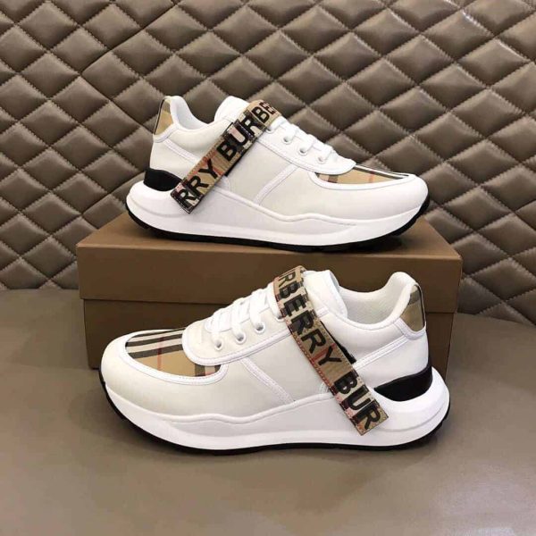 BURBERRY LOGO STRAP SNEAKERS – BBR55 - Image 7