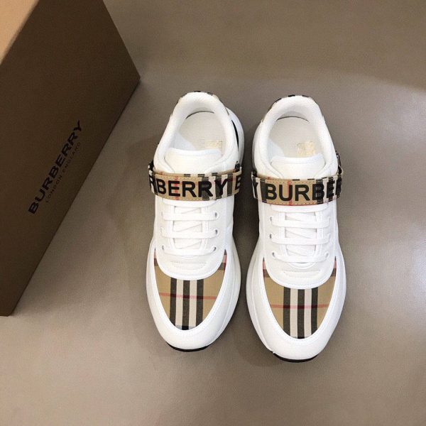 BURBERRY LOGO STRAP SNEAKERS – BBR55 - Image 9