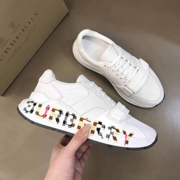 BURBERRY LOGO STRAP SNEAKERS – BBR57 - Image 4