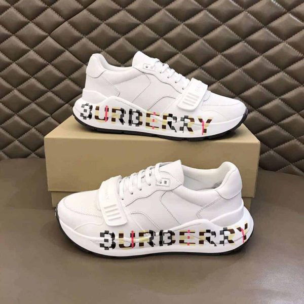 BURBERRY LOGO STRAP SNEAKERS – BBR57 - Image 8