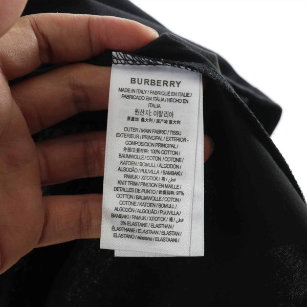 Burberry Monogram Motif Cotton Oversized T-Shirt – BBRS38 - Image 3