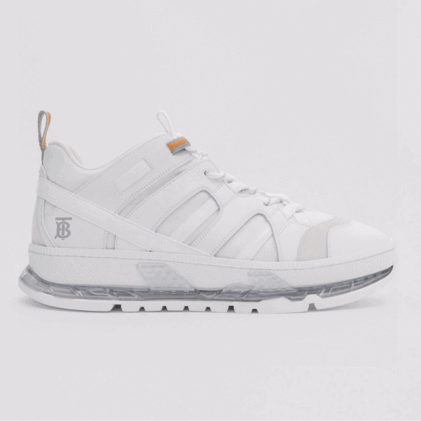 BURBERRY NYLON AND LEATHER UNION SNEAKERS – BBR59
