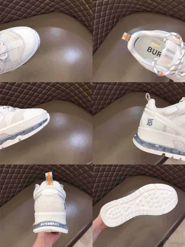 BURBERRY NYLON AND LEATHER UNION SNEAKERS – BBR59 - Image 10