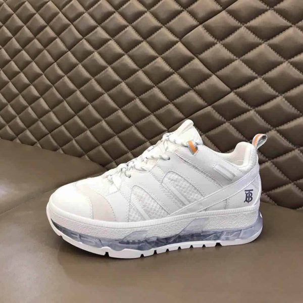 BURBERRY NYLON AND LEATHER UNION SNEAKERS – BBR59 - Image 5