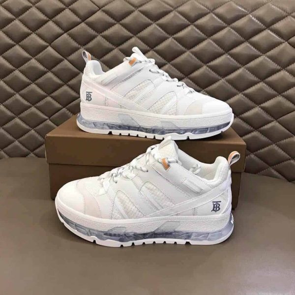 BURBERRY NYLON AND LEATHER UNION SNEAKERS – BBR59 - Image 7