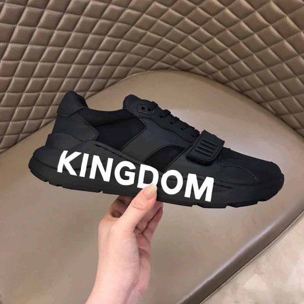 BURBERRY REGIS CHECK LACE-UP SNEAKER – BBR39 - Image 2