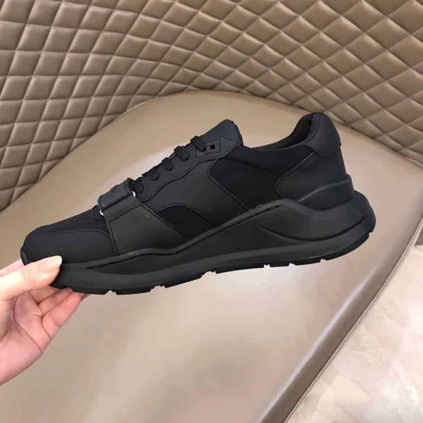BURBERRY REGIS CHECK LACE-UP SNEAKER – BBR39 - Image 3