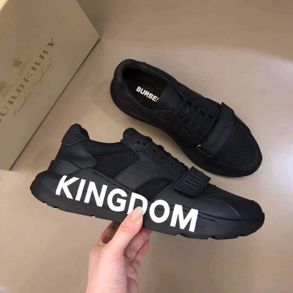 BURBERRY REGIS CHECK LACE-UP SNEAKER – BBR39 - Image 6