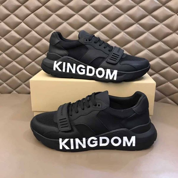 BURBERRY REGIS CHECK LACE-UP SNEAKER – BBR39 - Image 7