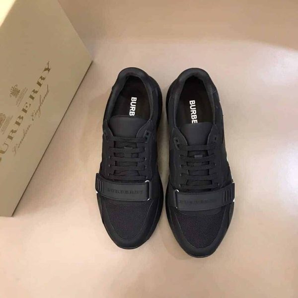 BURBERRY REGIS CHECK LACE-UP SNEAKER – BBR39 - Image 9