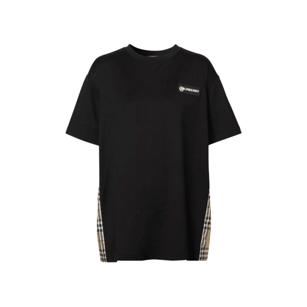 BURBERRY VINTAGE CHECK PANEL T-SHIRT – BBR62