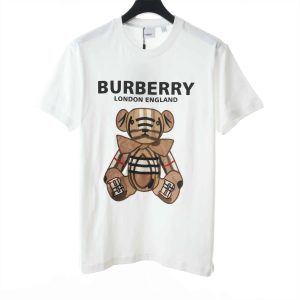 Burberry Teddy Bear Embroidered Logo T-shirt – BBRS13