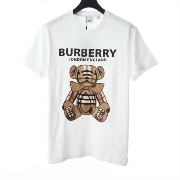 Burberry Teddy Bear Embroidered Logo T-shirt – BBRS13