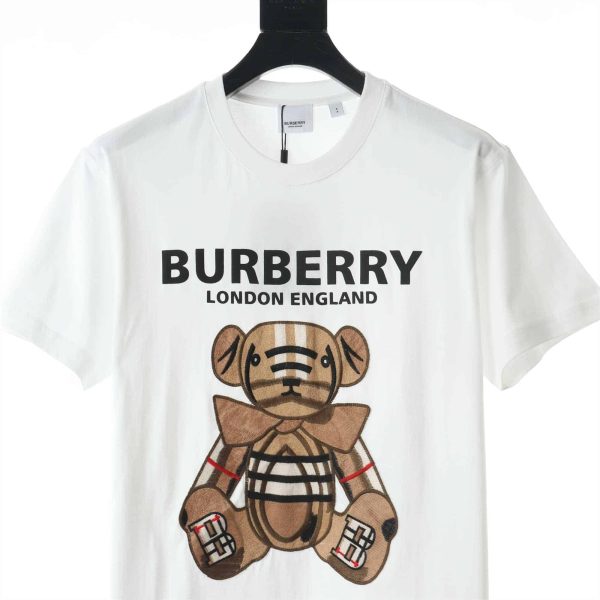 Burberry Teddy Bear Embroidered Logo T-shirt – BBRS13 - Image 8