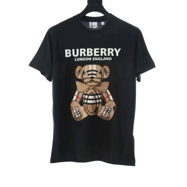 Burberry Teddy Bear Embroidered Logo T-shirt – BBRS14