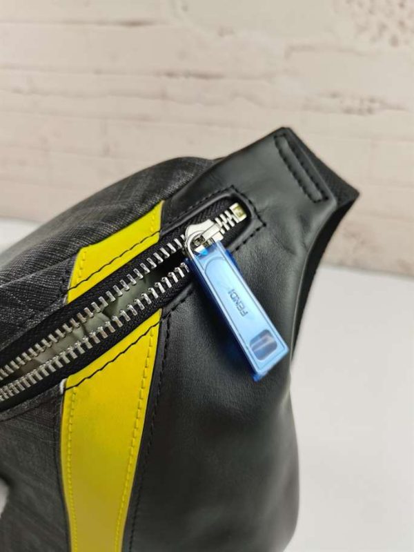 FENDI GRAY FABRIC BELT BAG – WFB012 - Image 8