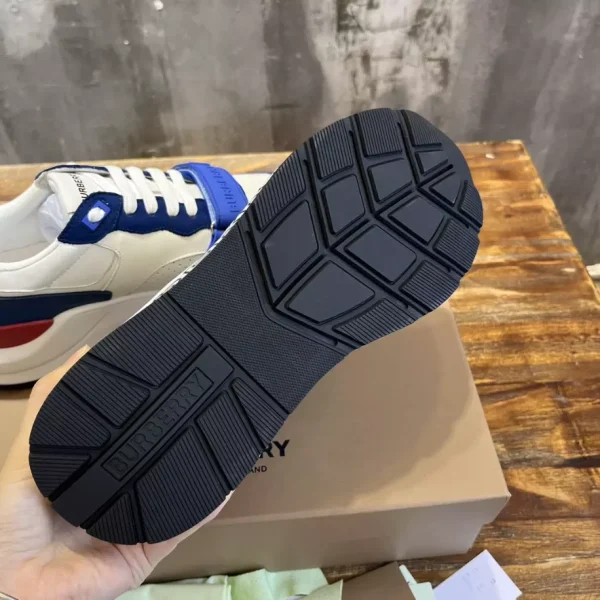 BURBERRY LEATHER AND SUEDE SNEAKERS – BBR131 - Image 8