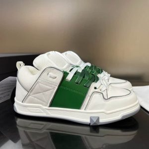 OPEN SKATE CALFSKIN AND FABRIC SNEAKER – VLS017