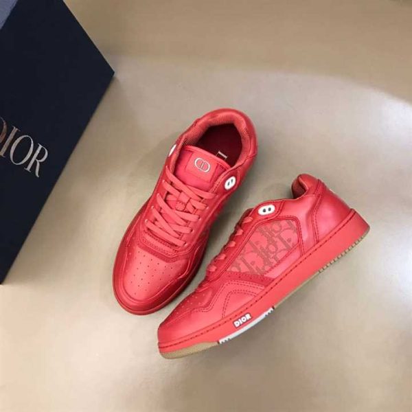 DIOR WORLD TOUR B27 LOW-TOP SNEAKER RED – CDO74 - Image 3