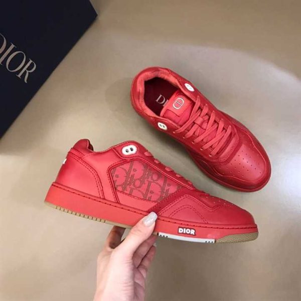 DIOR WORLD TOUR B27 LOW-TOP SNEAKER RED – CDO74 - Image 7