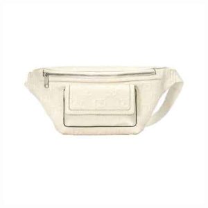 GG EMBOSSED BELT BAG IN WHITE GG EMBOSSED LEATHER