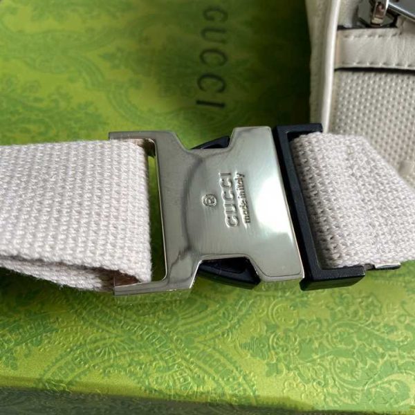 GG EMBOSSED BELT BAG IN WHITE GG EMBOSSED LEATHER - Image 5