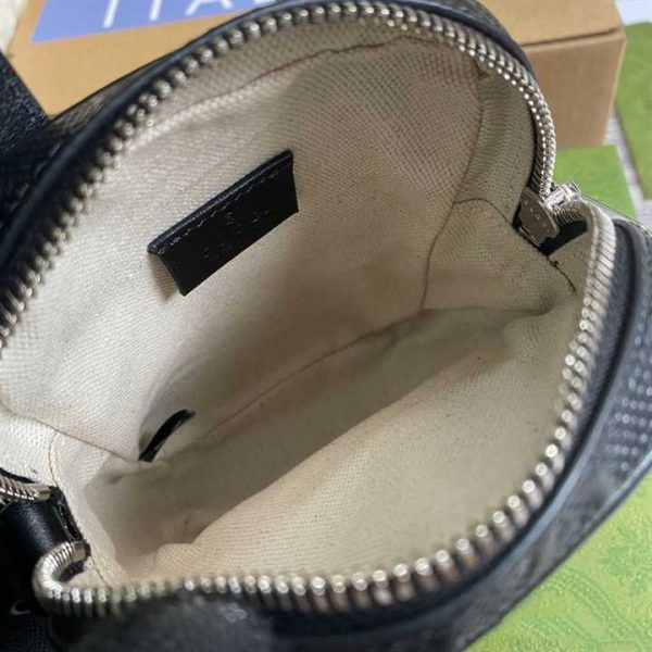 GG EMBOSSED MINI BAG IN BLACK LEATHER - Image 6
