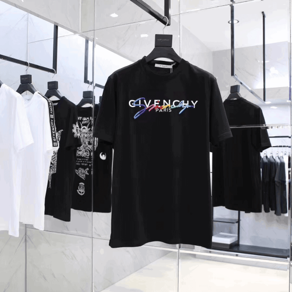 GIVENCHY RAINBOW SIGNATURE COTTON T-SHIRT – GVC4 - Image 2