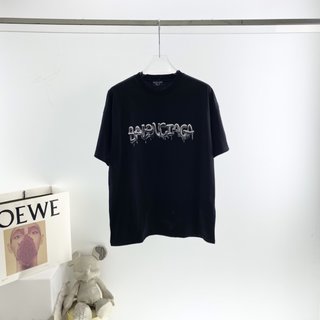 Balenciaga Drop Glue Mixed Color Foaming T-Shirt – BBS032