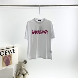 Balenciaga Drop Glue Mixed Color Foaming T-Shirt – BBS034