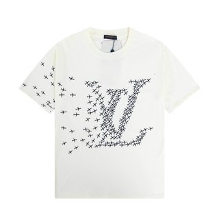Small Airplane Logo Round Neck Printing Short Sleeve T-Shirt – LSVT74