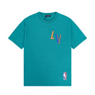 LV x NBA New Logo Letter Printing Classic Short-Sleeved T-shirt – LSVT80