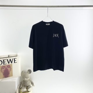 Dior Embroidered Sketch Signature Logo T-Shirt – CDS044