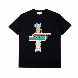 GUCCI UPSIDE-DOWN CAT T-SHIRT – GCS159