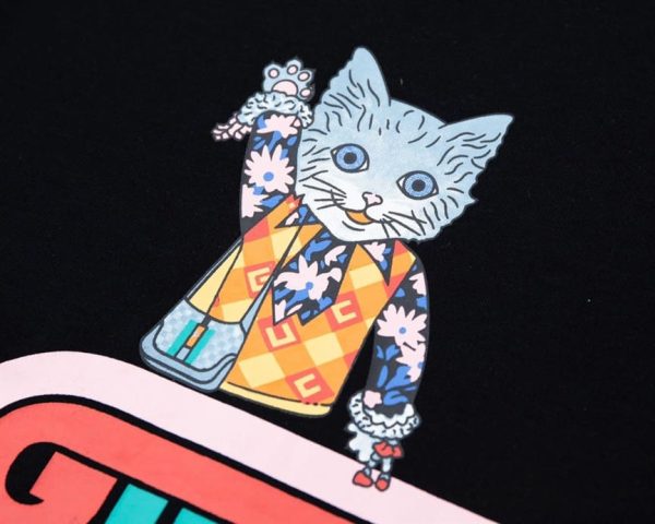 GUCCI UPSIDE-DOWN CAT T-SHIRT – GCS159 - Image 3
