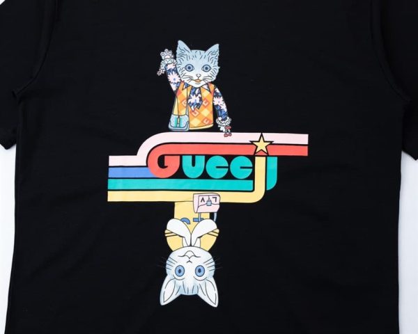 GUCCI UPSIDE-DOWN CAT T-SHIRT – GCS159 - Image 2