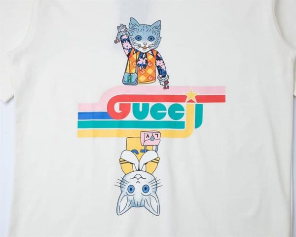 GUCCI UPSIDE-DOWN CAT T-SHIRT – GCS158 - Image 2