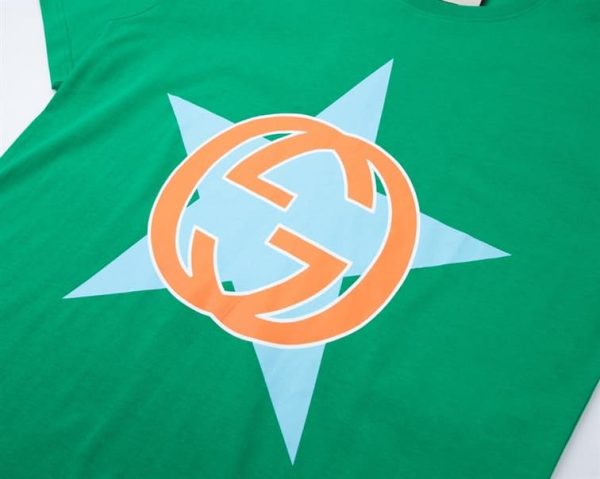 GUCCI INTERLOCKING G STAR PRINT COTTON T-SHIRT – GCS154 - Image 9