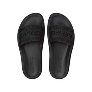 Versace Fendace Logo Sliders In Black – VBS001
