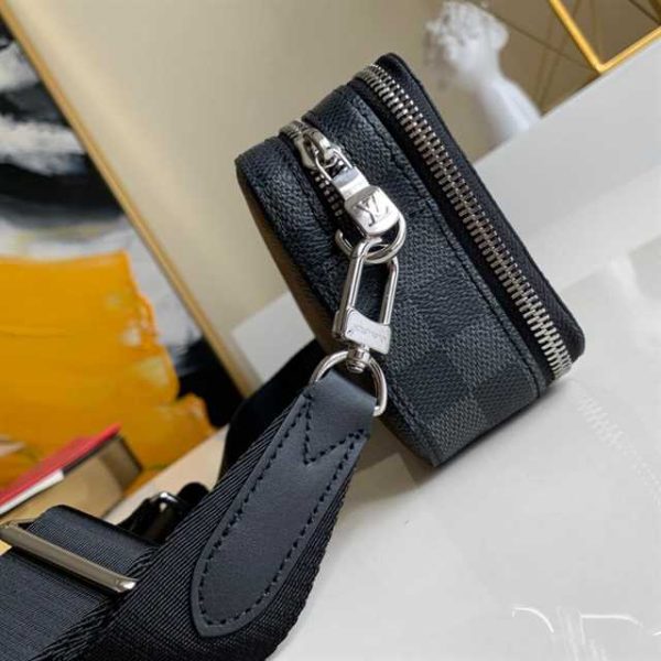 LOUIS VUITTON ALPHA WEARABLE WALLET DAMIER GRAPHITE CANVAS N60418 - Image 6