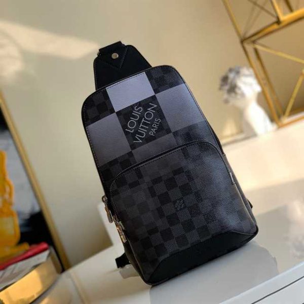LOUIS VUITTON AVENUE SLING BAG WHITE DAMIER GRAPHITE GIANT N40403 - Image 2